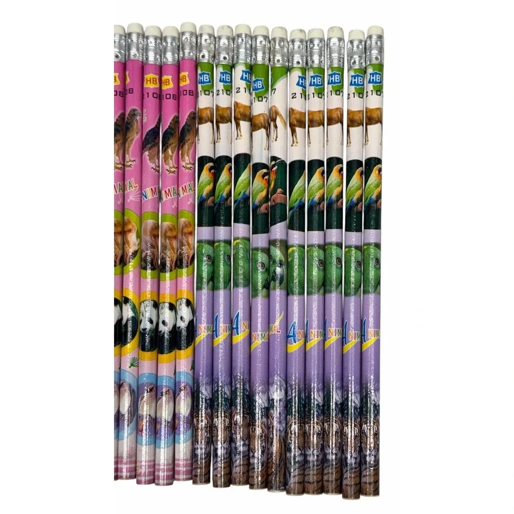 Lot of 28 HB Pencils Animals Pencil #s 2106, 2107, 2108, 2111, 2101, 2103, 2109